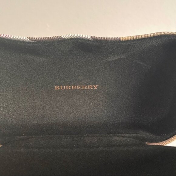 Burberry Nova Check Hard Sunglasses Glasses Clamshell Hinged Case 🇮🇹 - Picture 5 of 8
